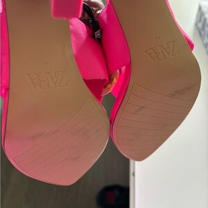 Zara Satin Effect High Heel Sandal